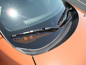 Heated Windshield Wiper Area Heated Windshield Wiper Area