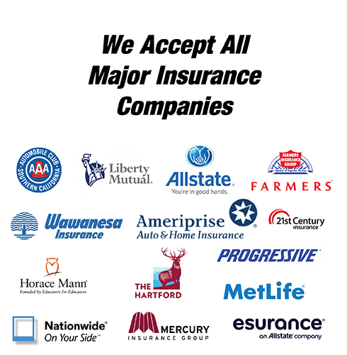 We Accept All Major Insurance Companies We Accept All Major Insurance Companies. We bill your insurance directly. Pass Auto Glass
